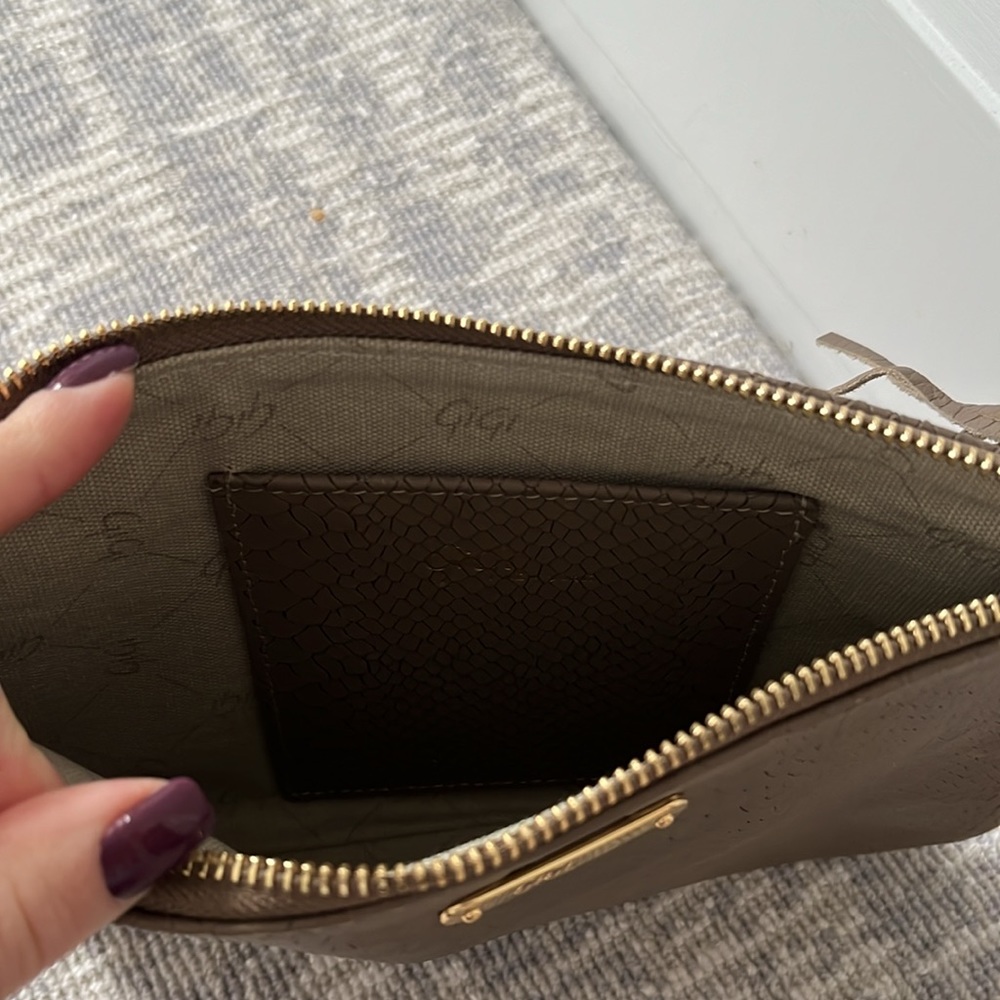 Gigi Python Embossed Clutch Bag - image 3